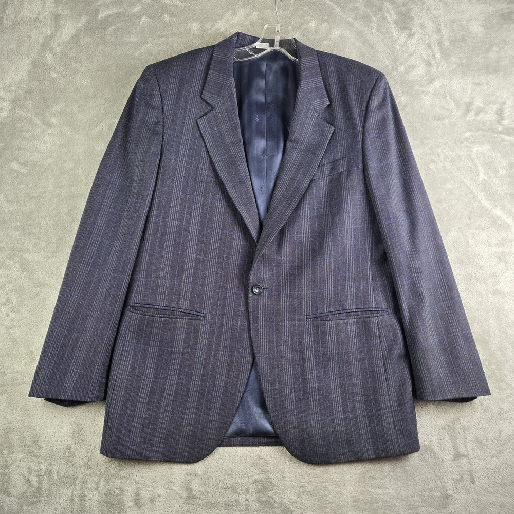 Vintage Louis Roth Blazer‎ Jacket Mens 42R Gray USA Tailored Classic Business